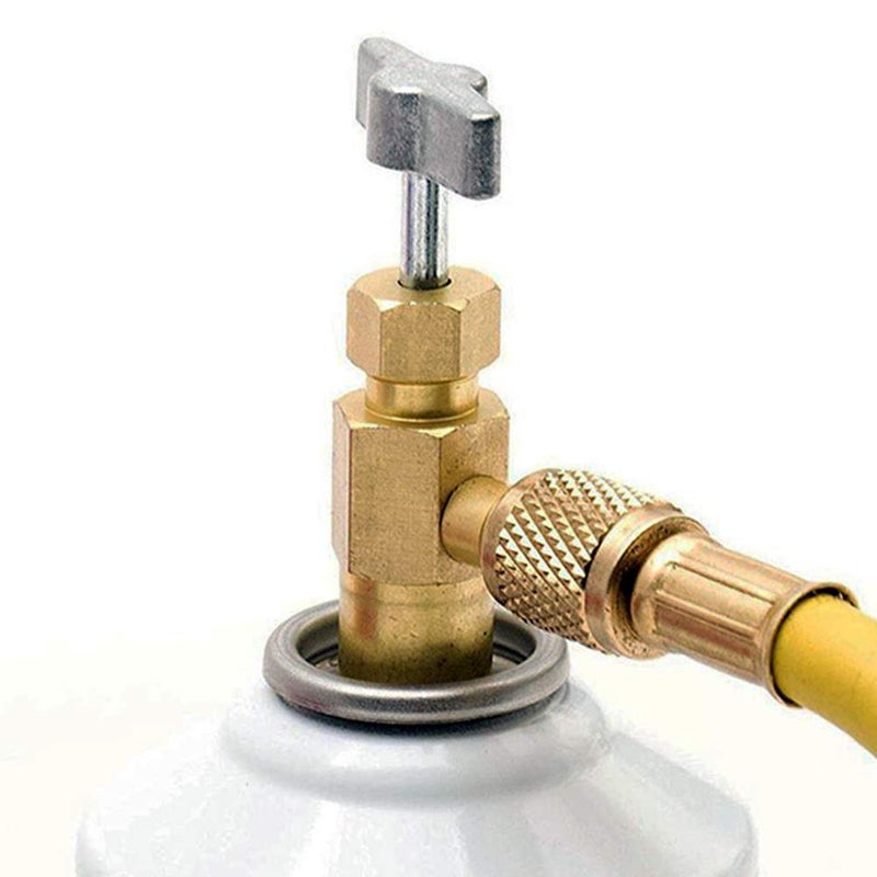 LIYYOO R134a Air Conditioner A/C Refill Refrigerant Dispensing Tap Valve Bottle Opener Adapter Refueling Conditioning Kit Fit for Home Air Conditioning Automotive Air Conditioning Refrigerant Charging - Image 5
